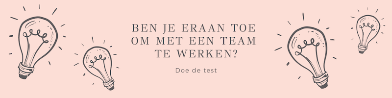 Ben je eraan toe om met een team te werken